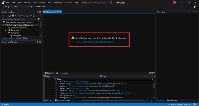 UWP - Create Simple Application By VS 2019